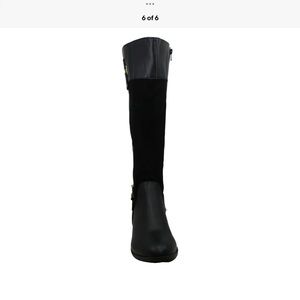 Karen Scott Black heeled boots 7.5 WC